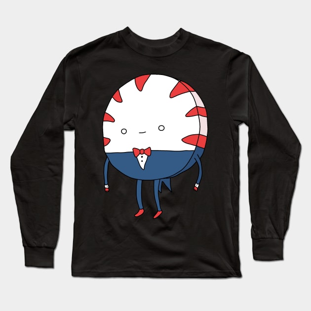 Peppermint Butler Long Sleeve T-Shirt by valentinahramov